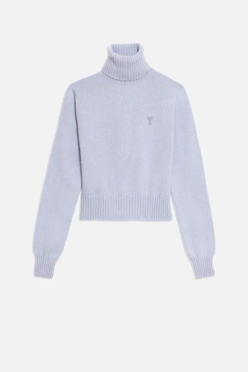 Turtleneck Ami De Coeur Sweater - AMI 