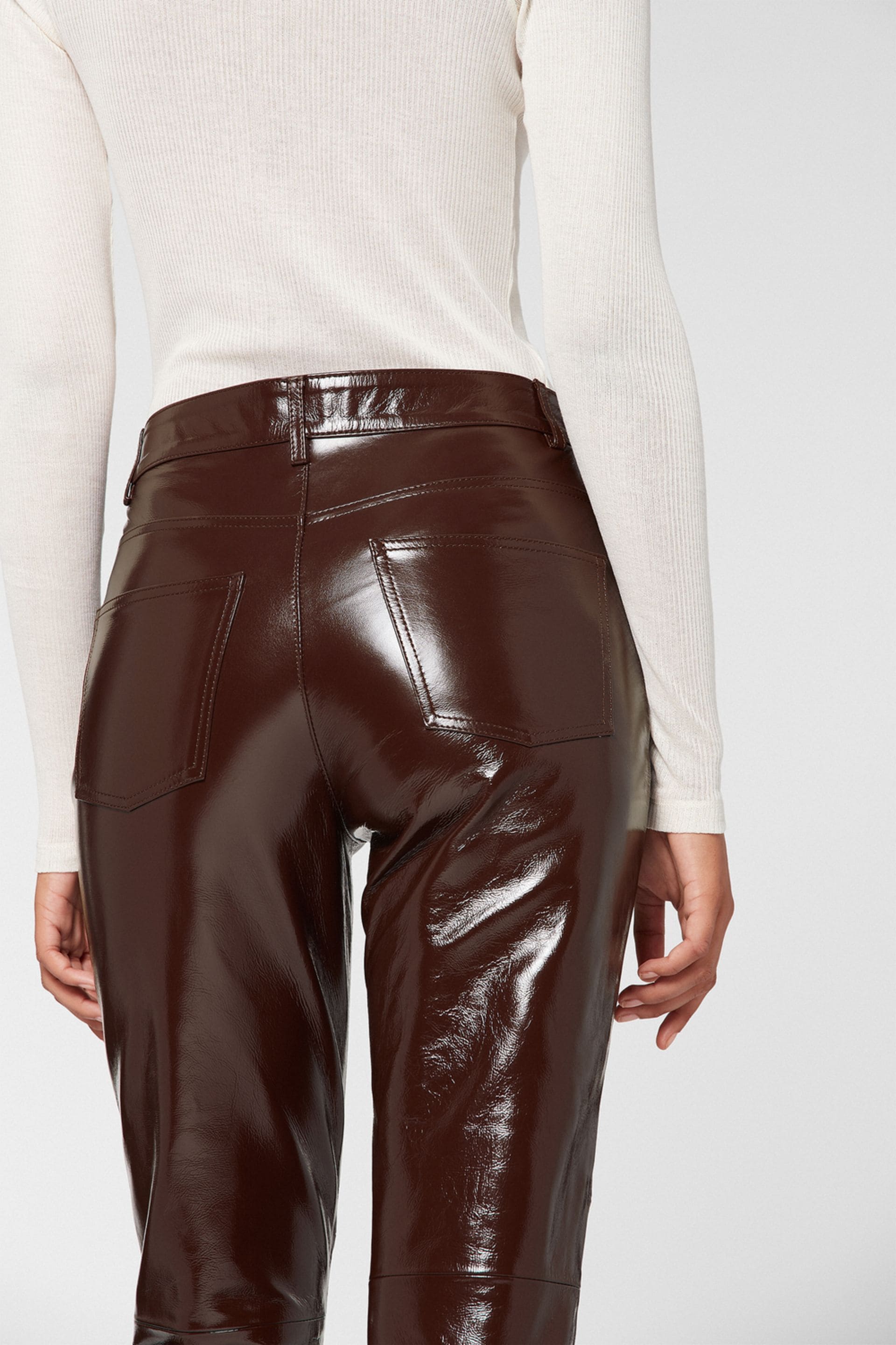 On Sale - Women&#39;s Patent Leather Pants | AMI PARIS