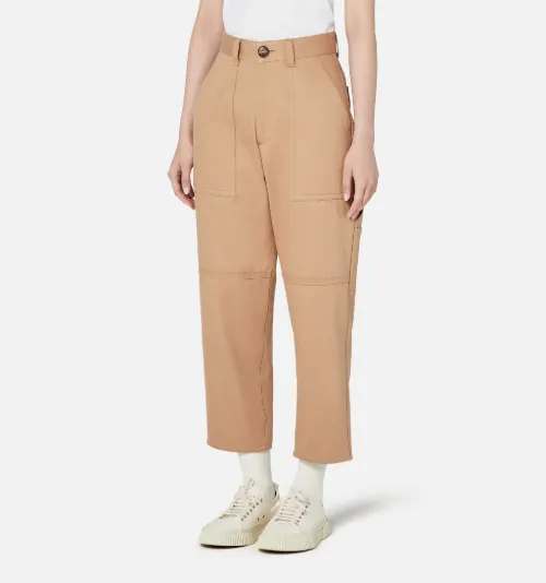 Neutrals Worker Fit Trousers - AMI PARIS OFFICIAL NR