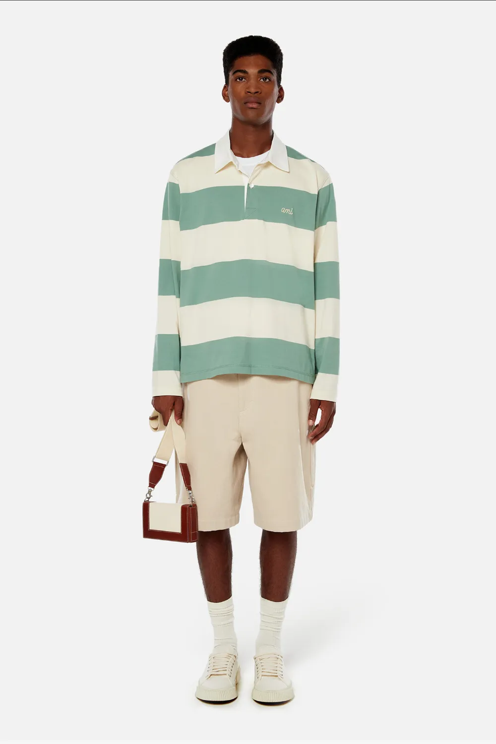 off white half pants