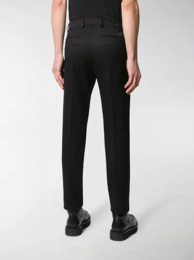 slim cropped trousers