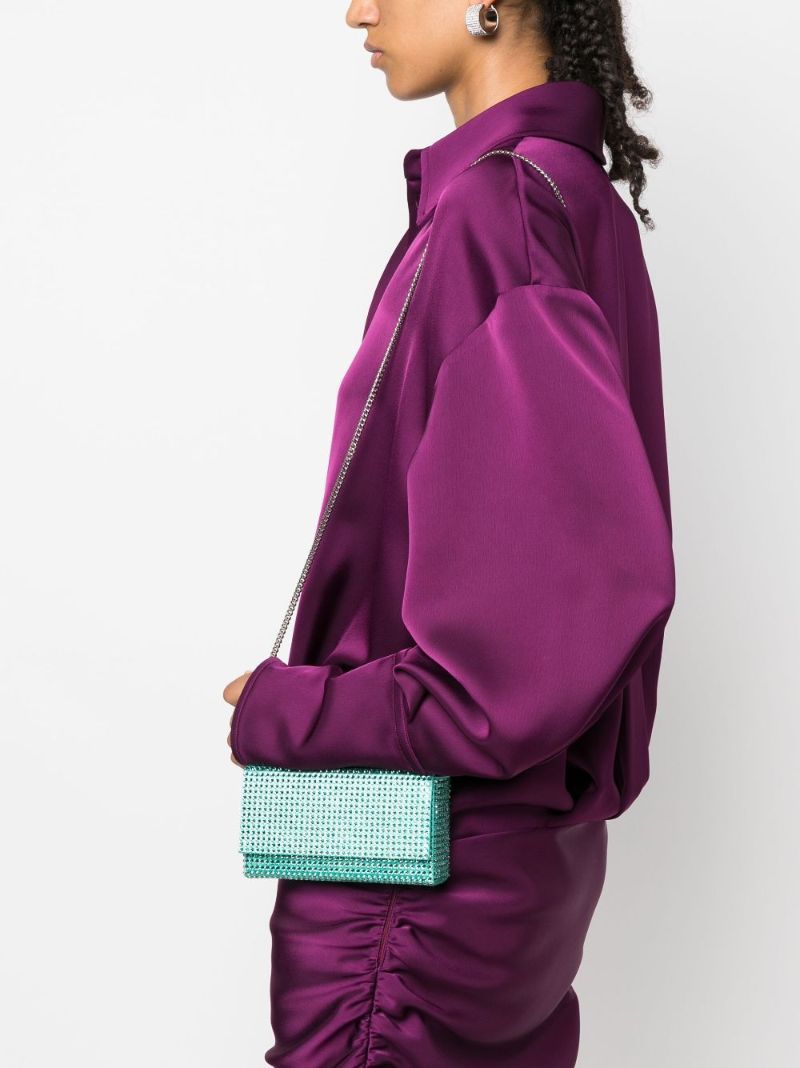 Paloma crystal-embellished clutch bag | Amina Muaddi | Eraldo.com