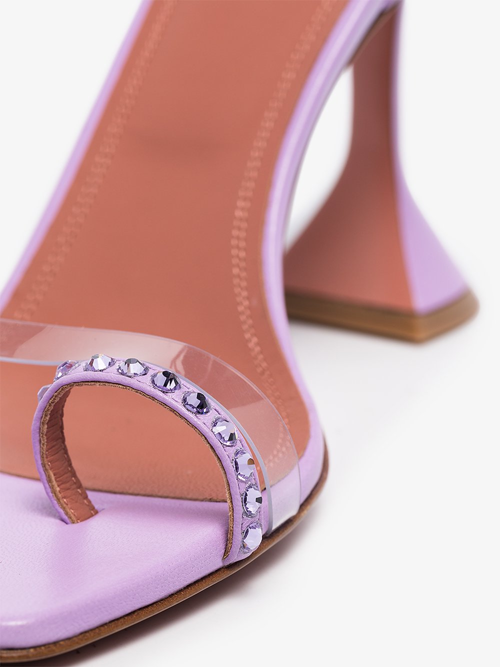 amina muaddi purple shoes