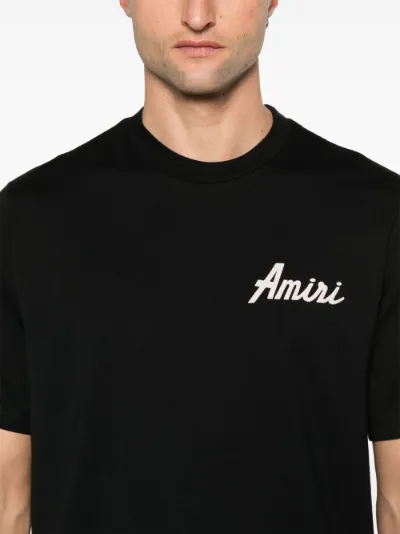 AMIRI logo-print Silk Shirt | Black | FARFETCH JO