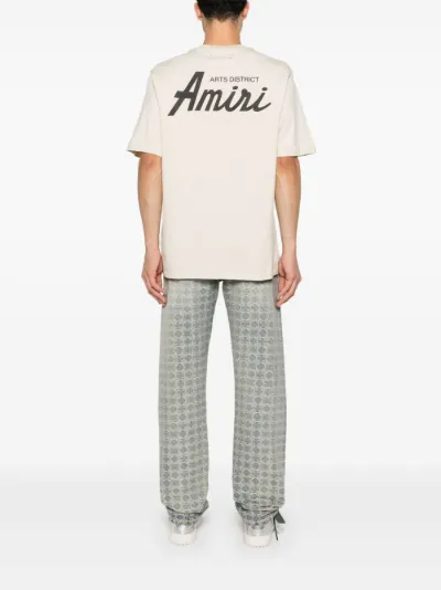 送料関税込み AMIRI シティー Tシャツ ベージュ Amiri City Beige Mens T Shirt Amiri