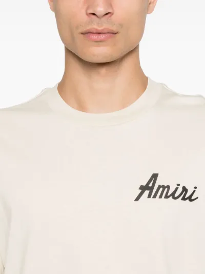 送料関税込み AMIRI シティー Tシャツ ベージュ Amiri City Beige Mens T Shirt Amiri