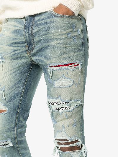 amiri jeans white patch