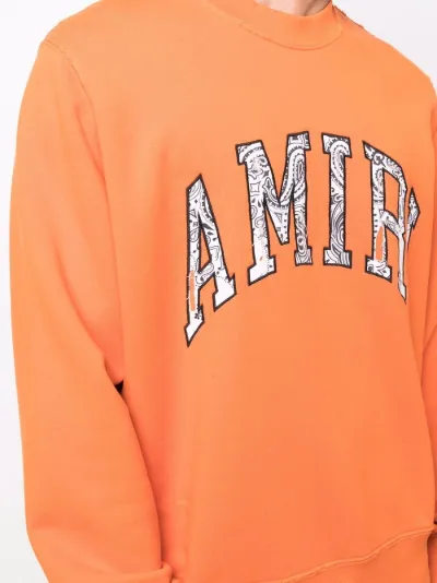 AMIRI bandana appliqué logo hoodie 
