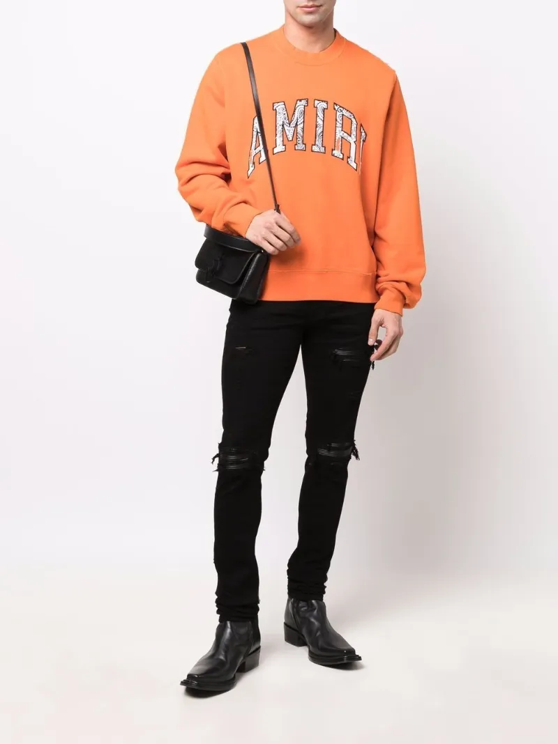 AMIRI bandana appliqué logo hoodie 