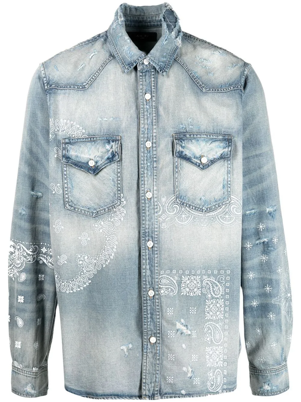 bandana denim shirt | AMIRI | Eraldo.com
