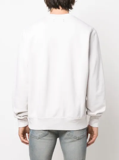 AMIRI bandana logo-appliqué sweatshirt white | MODES