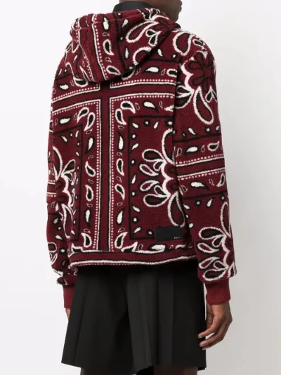 bandana-print cotton hoodie | AMIRI 