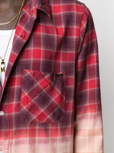 bleach-gradient checked shirt | AMIRI | Eraldo.com FR