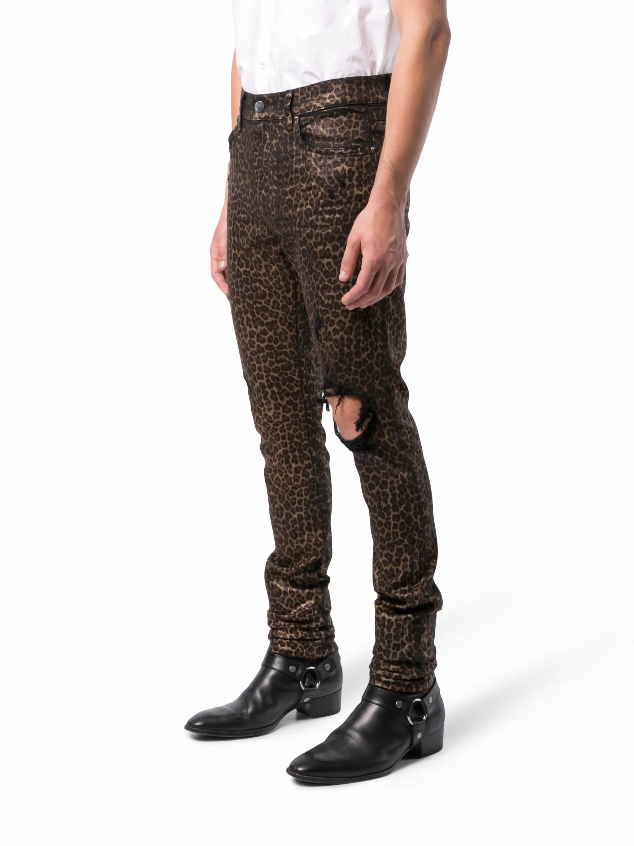 AMIRI Broken leopard print jeans | Eraldo.com US AMIRI Broken leopard print jeans | Eraldo.com US