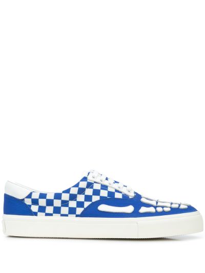 checkered sneakers