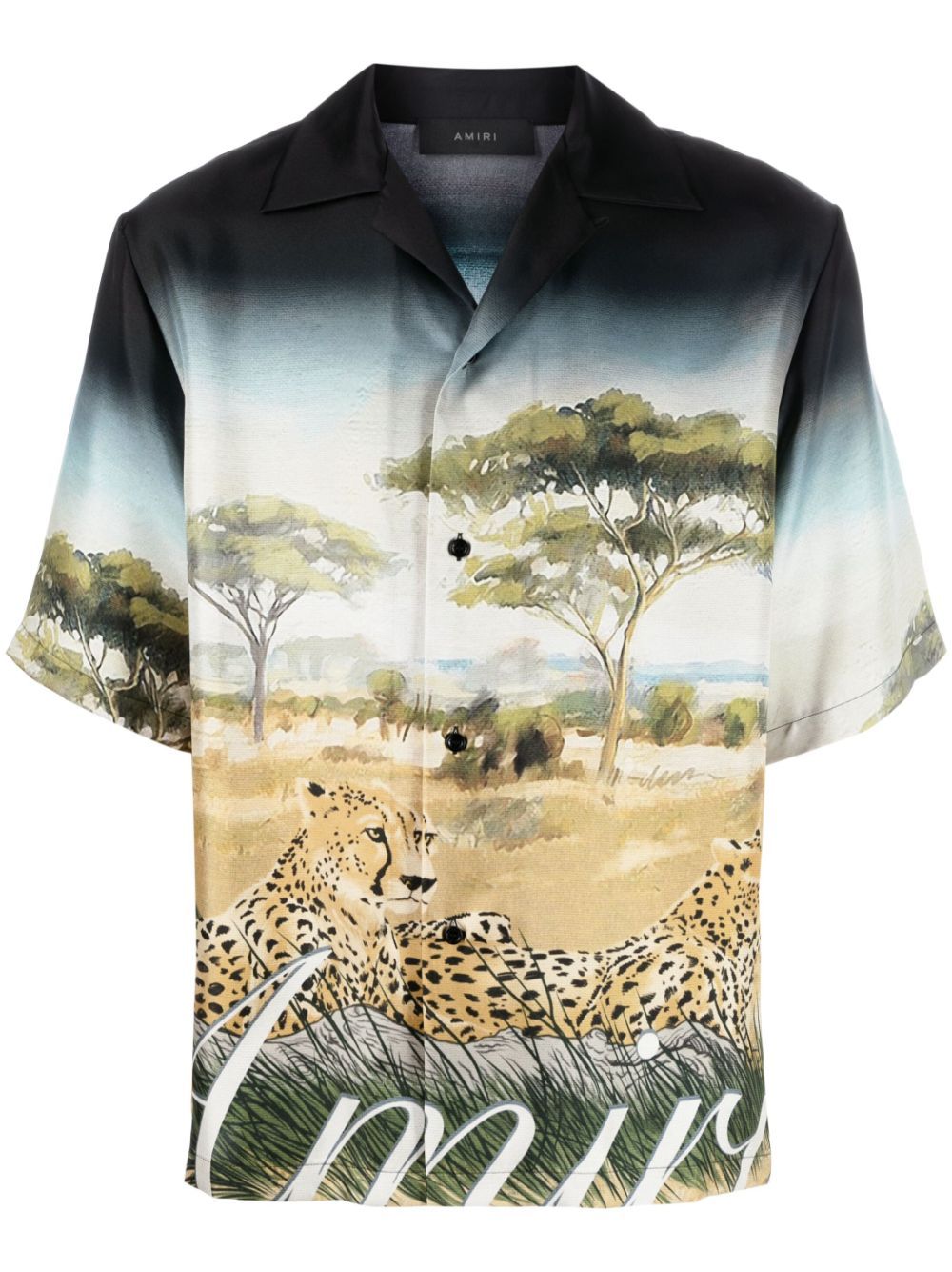 cheetah-print silk bowling shirt | AMIRI | Eraldo.com PT