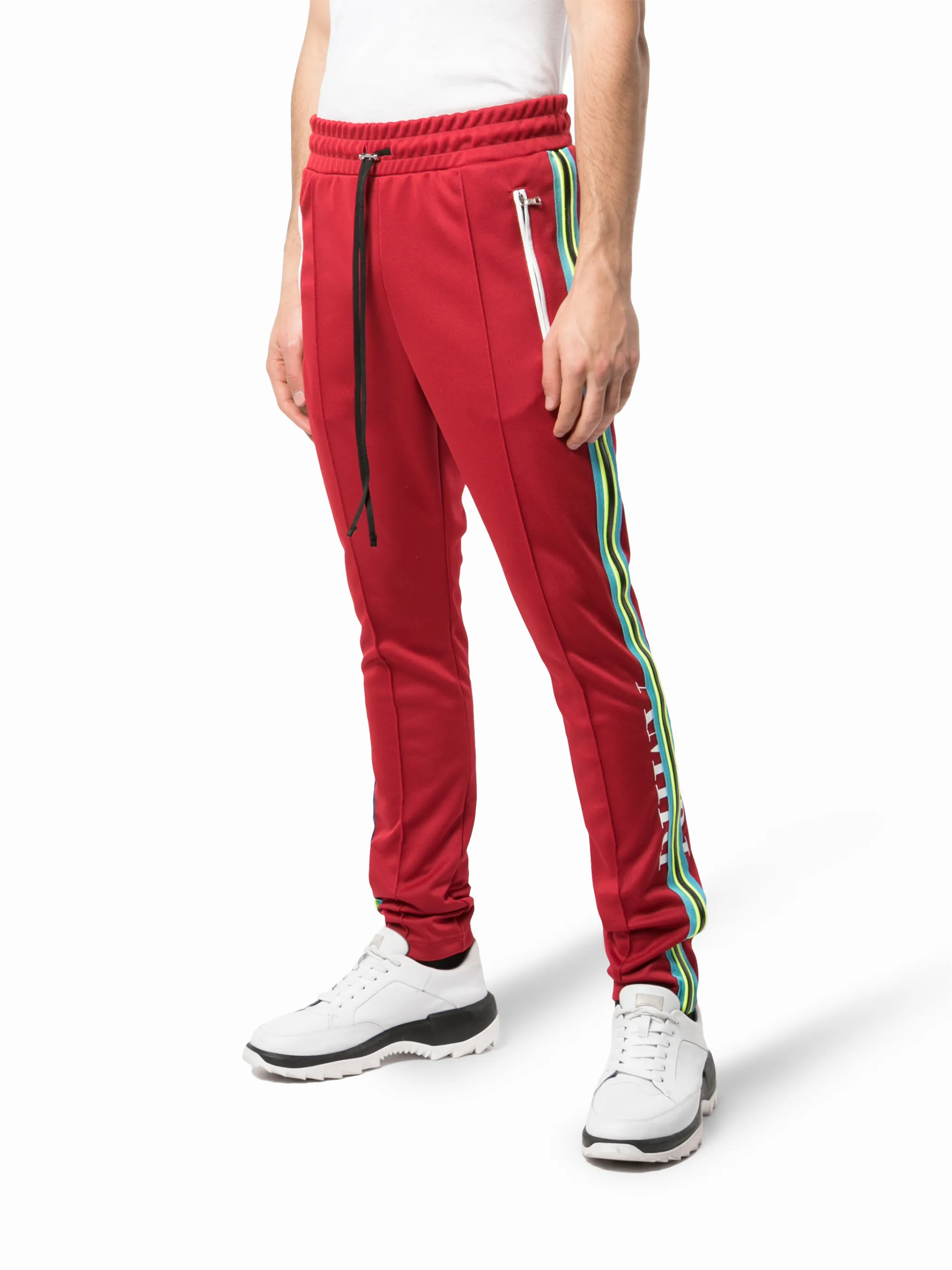 contrast stripe skinny track pants AMIRI