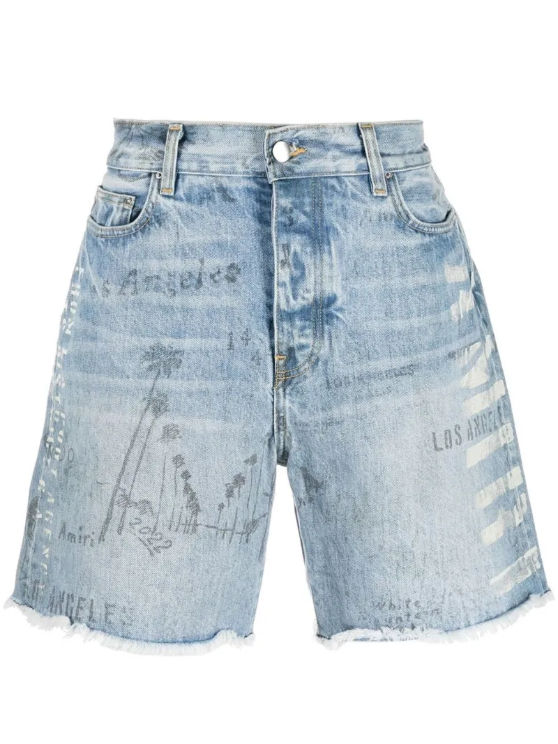 cutoff denim shorts AMIRI