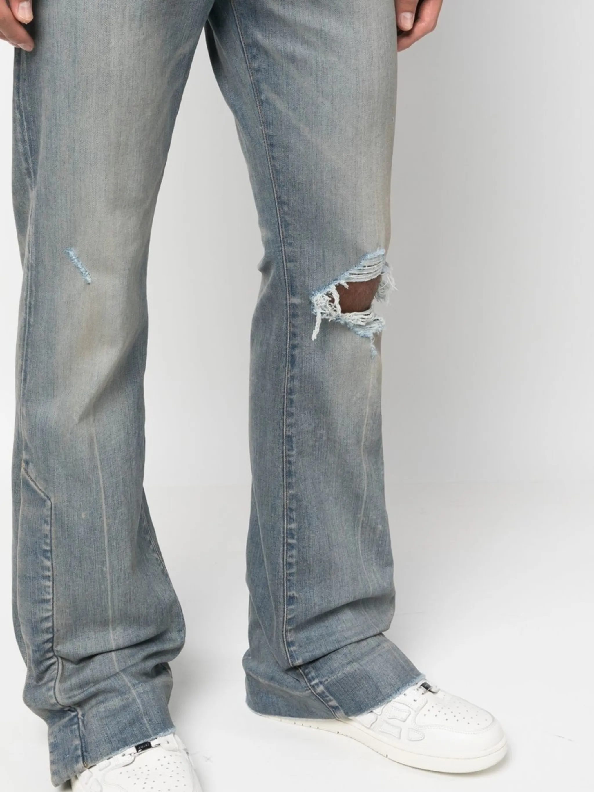 distressed bootcut jeans AMIRI