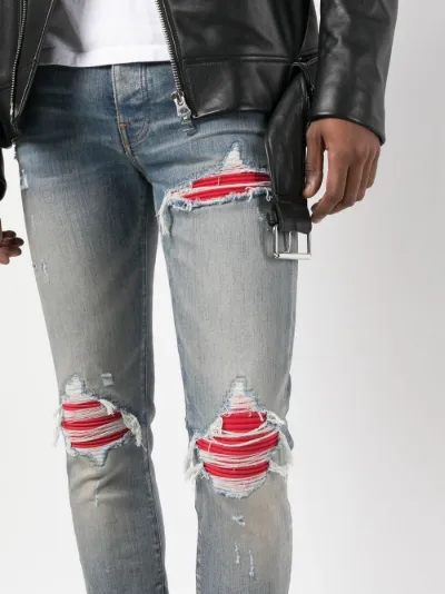 Red mike amiri store jeans