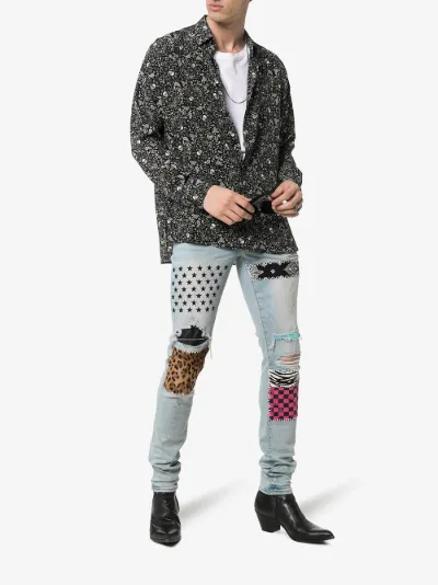 amiri patchwork jeans