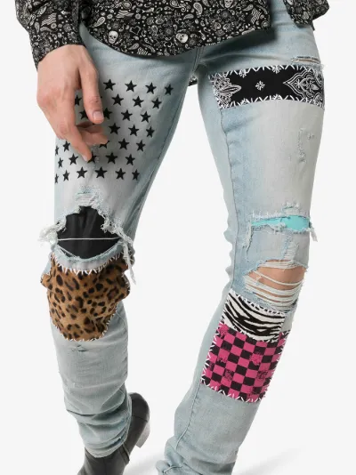 amiri patchwork jeans
