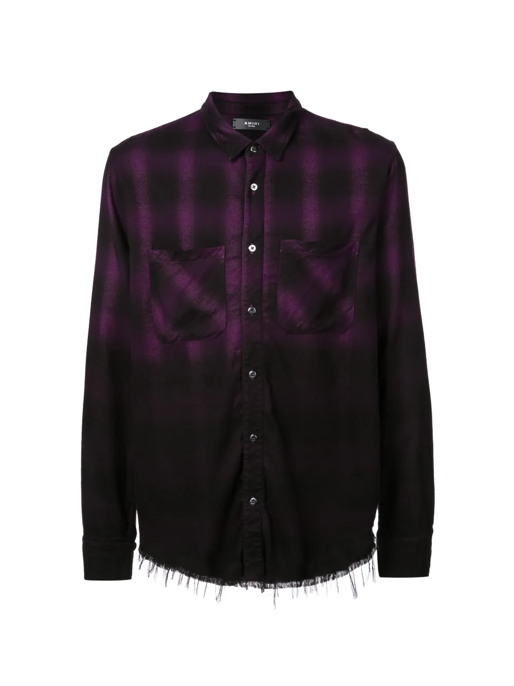 amiri plaid waist shirt