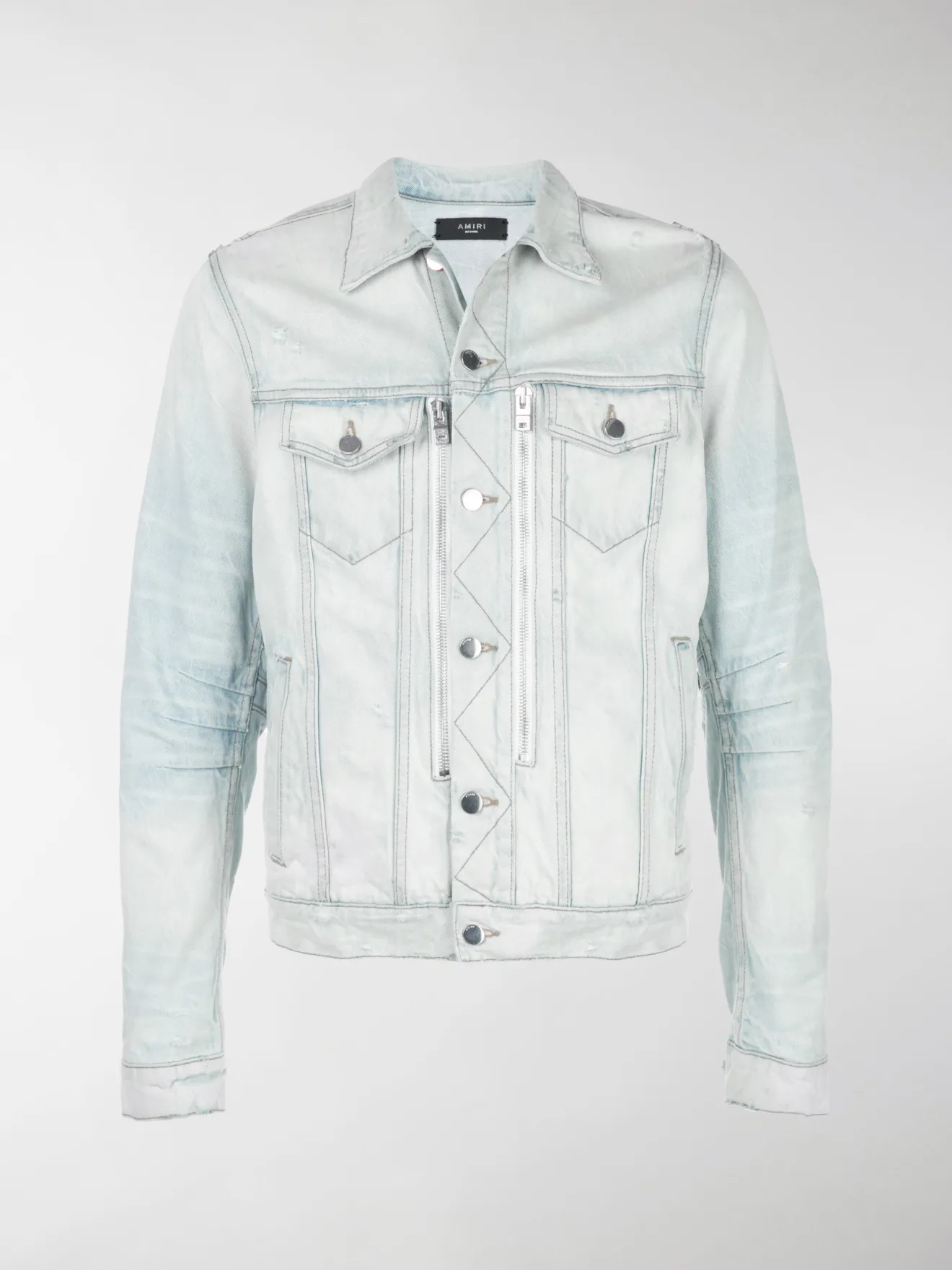 AMIRI Giacca denim con zip blu | MODES