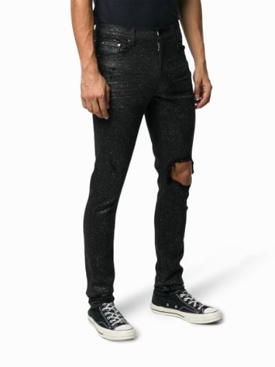 glitter broken jeans | AMIRI | Eraldo.com