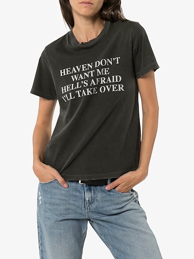 Amiri Heaven And Hell Cotton T Shirt Browns