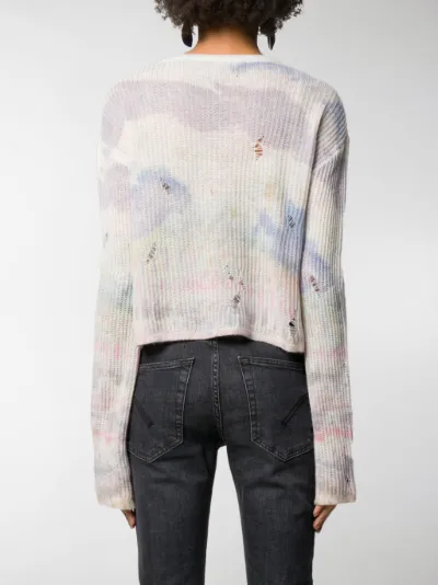 AMIRI intarsia knit cashmere jumper 