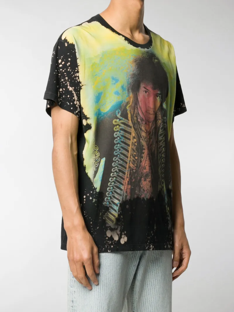 AMIRI Jimi Hendrix bleached-effect T 