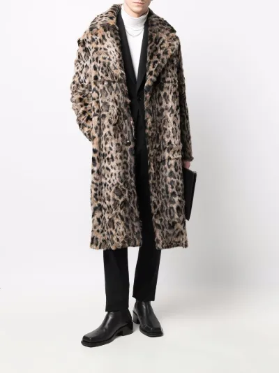 leopard overcoat