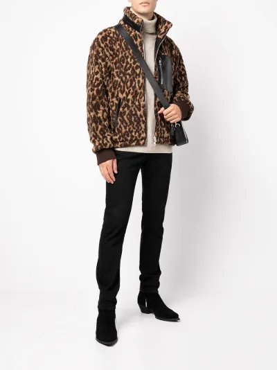 cheetah print fleece jacket