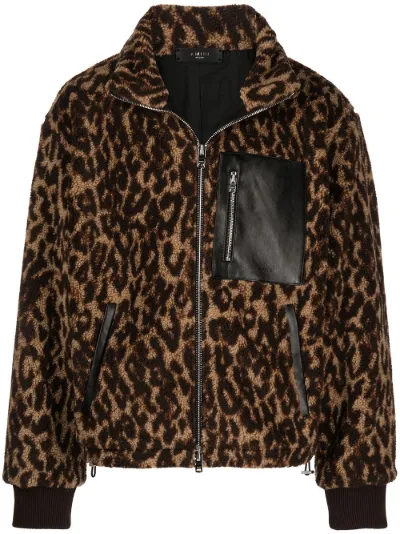 leopard print fleece jacket