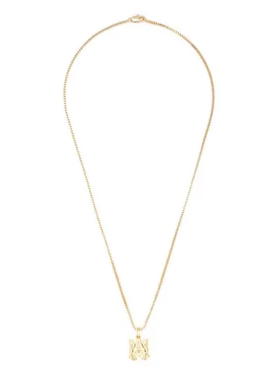 logo-pendant metal necklace | AMIRI | Eraldo.com