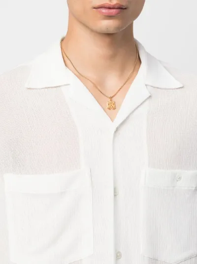 logo-pendant metal necklace | AMIRI | Eraldo.com