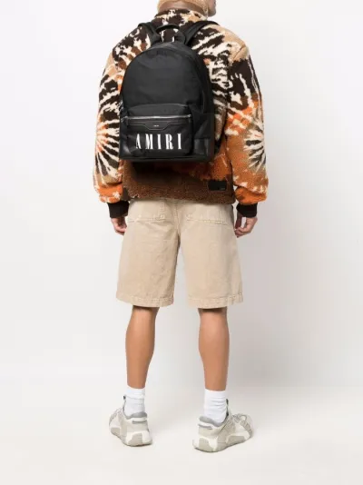 leather trim backpack