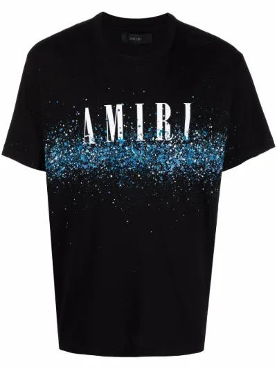 amiri t shirt black and blue