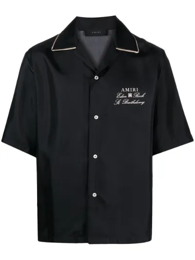 AMIRI logo-print silk shirt | Eraldo.com FR AMIRI logo-print silk shirt | Eraldo.com FR