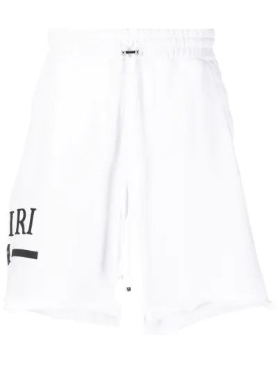 logo-print track shorts | AMIRI 