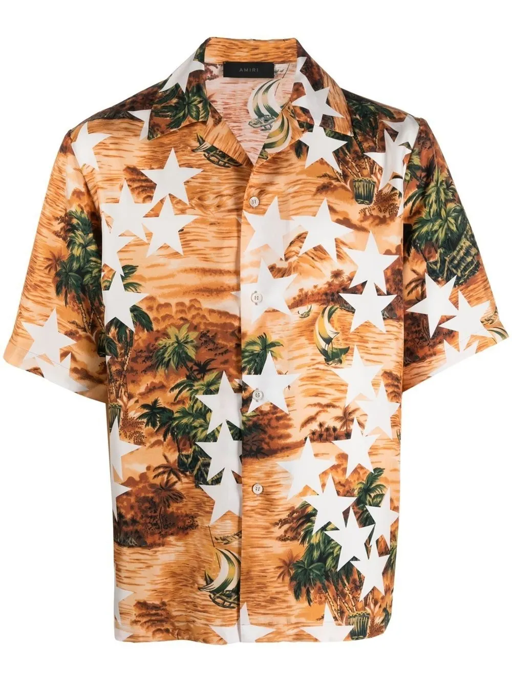multi-print short-sleeve shirt | AMIRI 