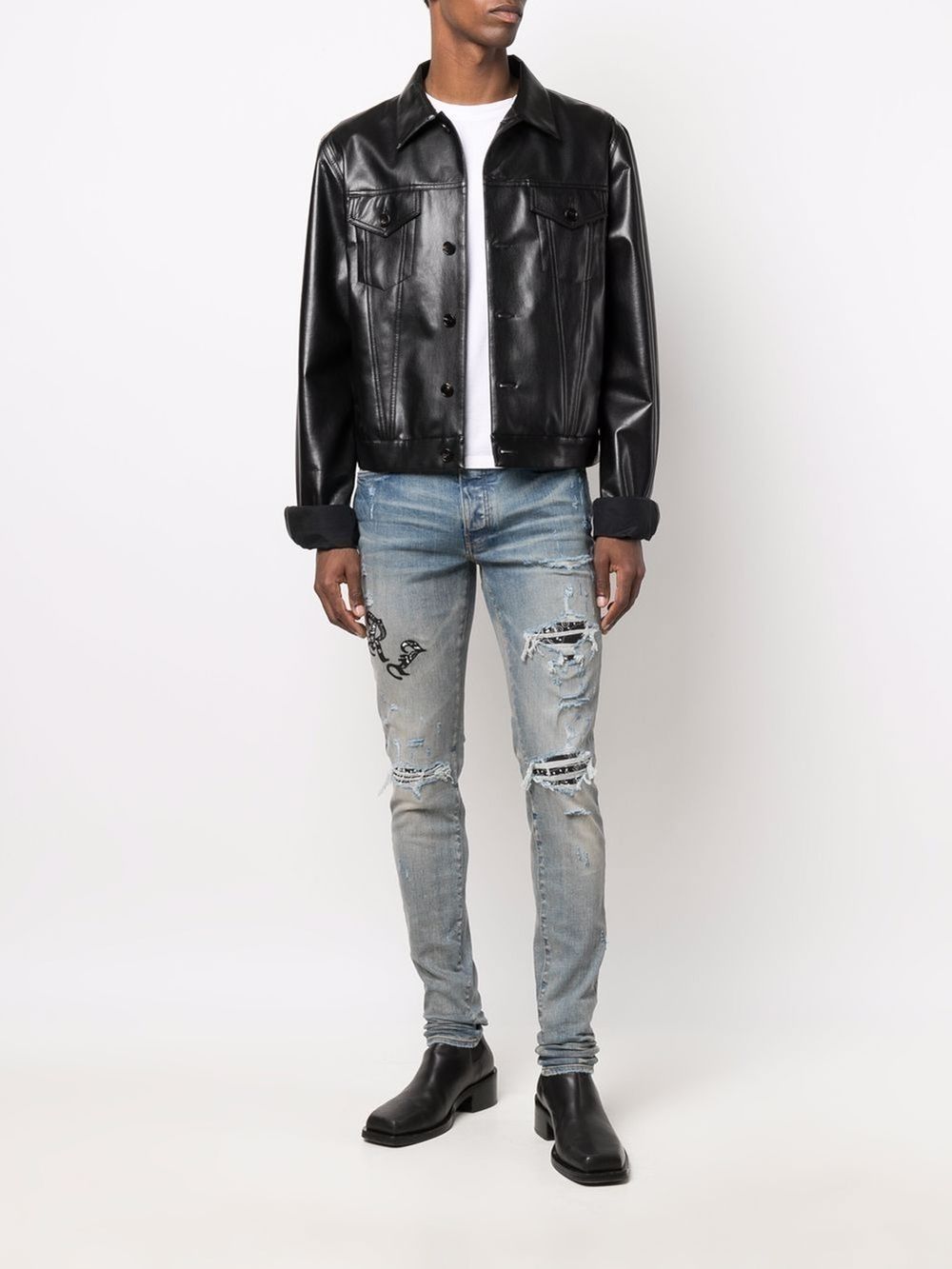 amiri old english jeans