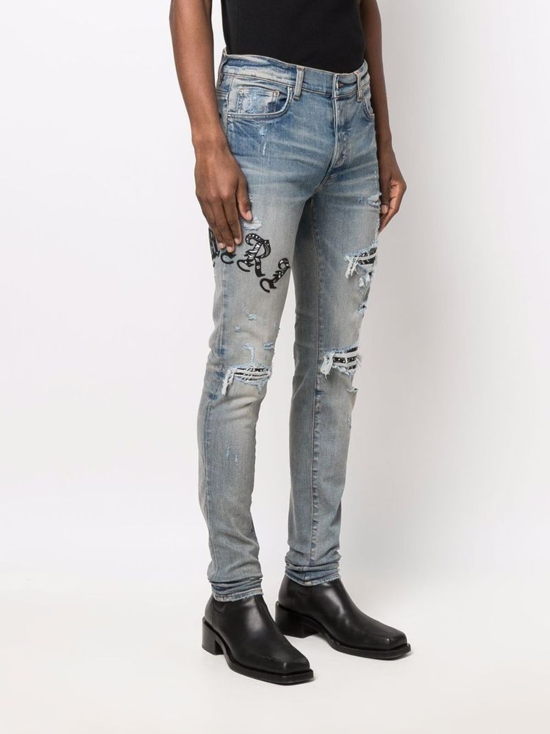 amiri old english jeans