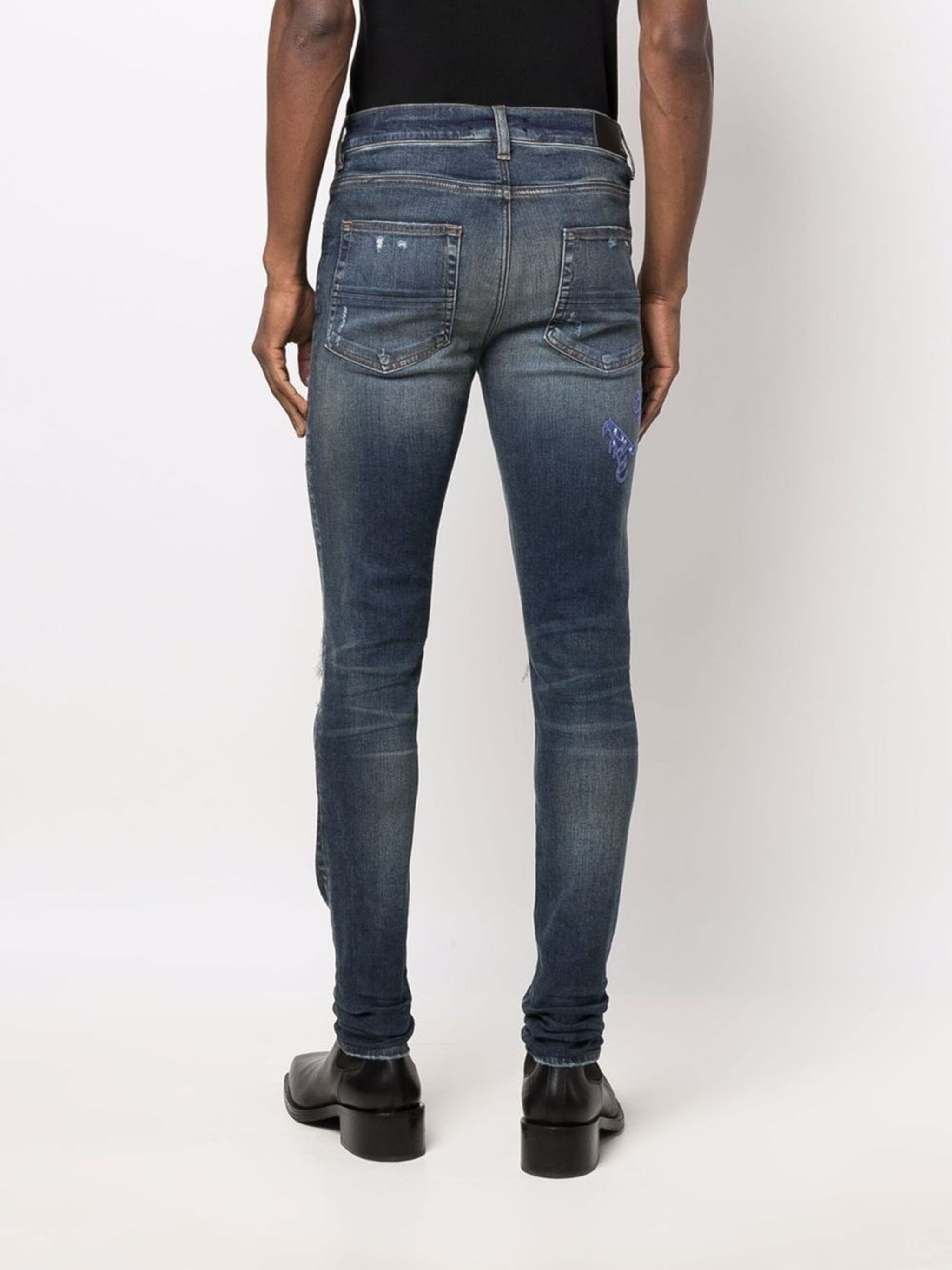 amiri old english jeans