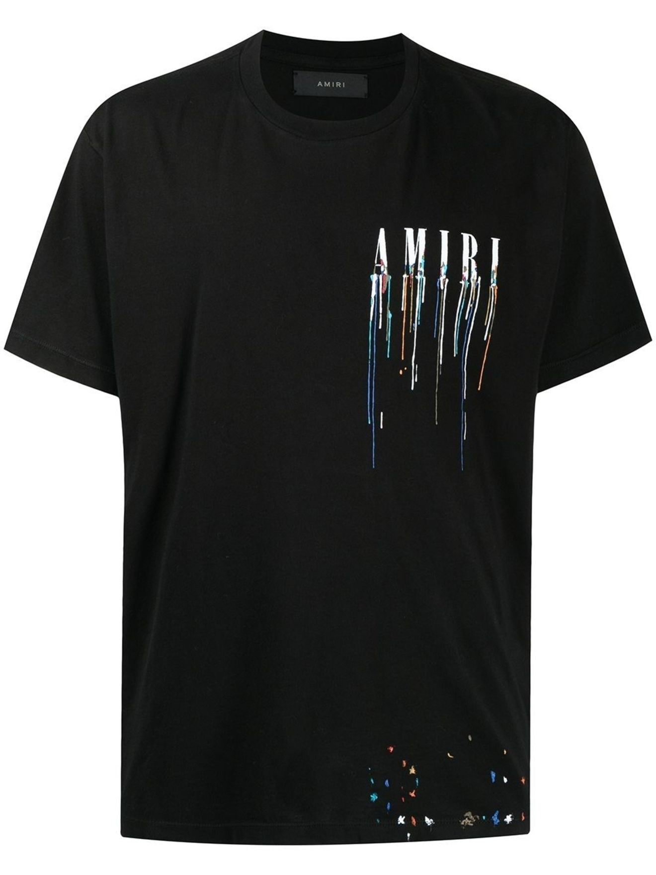 AMIRI paint-drip logo T-shirt black | MODES