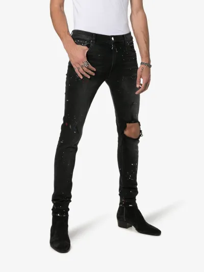 amiri paint jeans