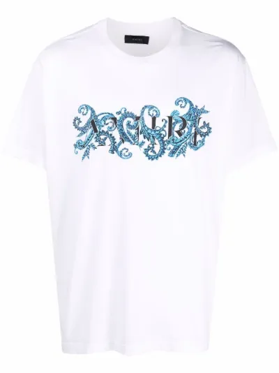 paisley logo printed T-shirt | AMIRI 