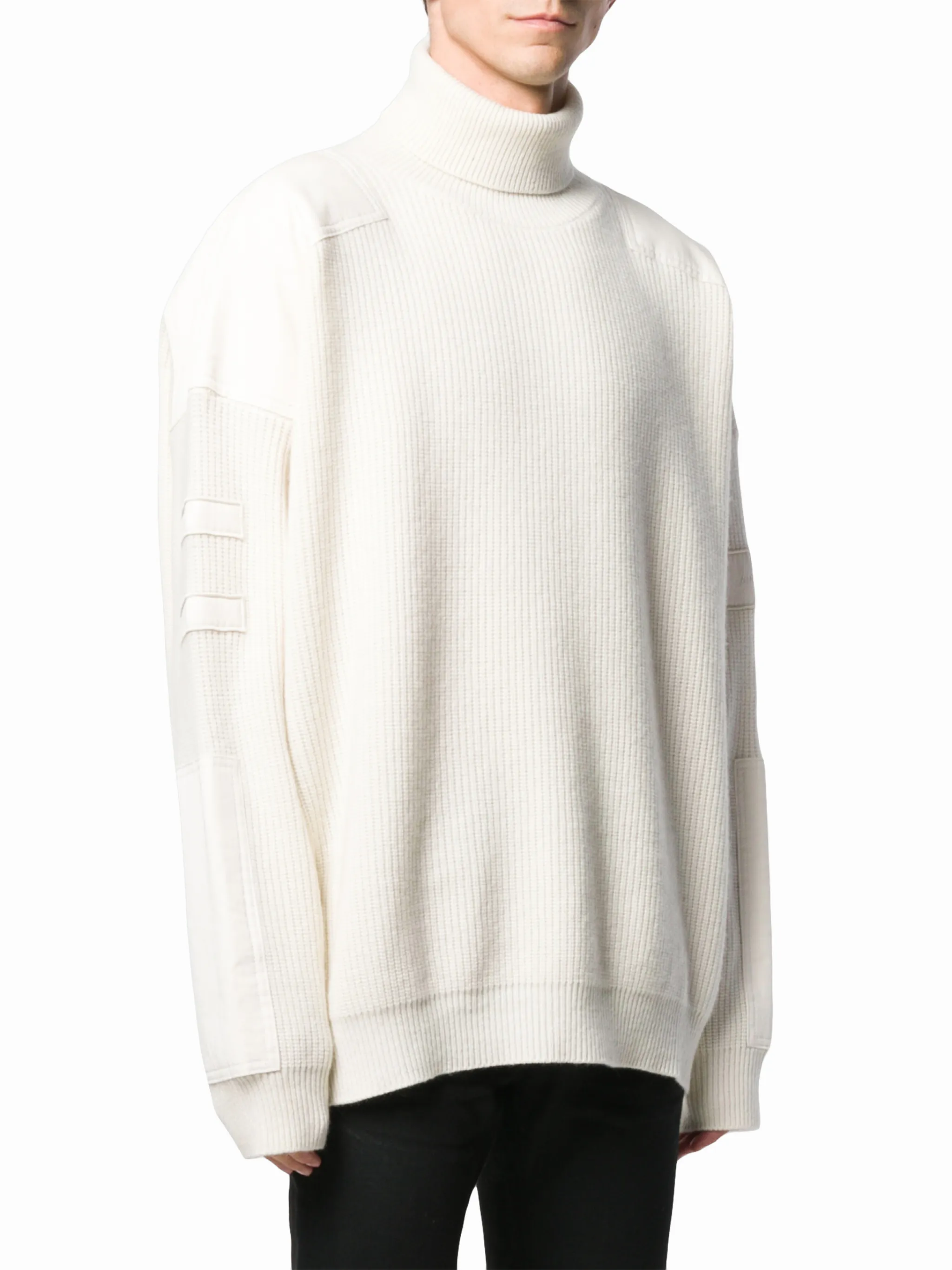 AMIRI CHENILLE ROLLNECK 白 XL タートルネックセーター｜ファッション 