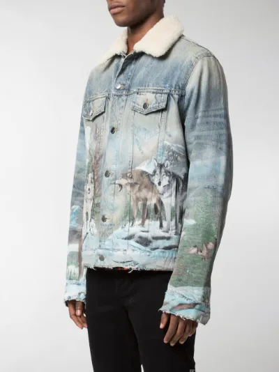 amiri shearling trucker jacket